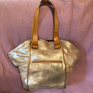 RIPANI Gold Italian Leather Bag